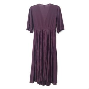 asos design maternity kimono pleated midi dress